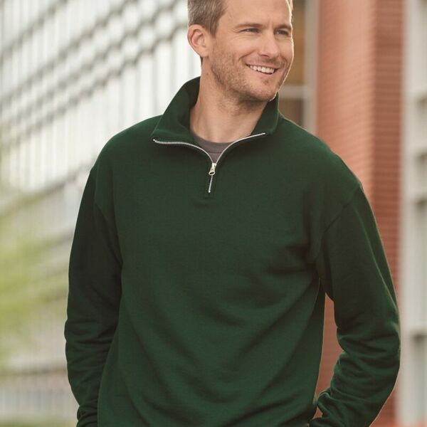 Unisex Nublend® Cadet Collar Quarter-Zip Sweatshirt Thumbnail